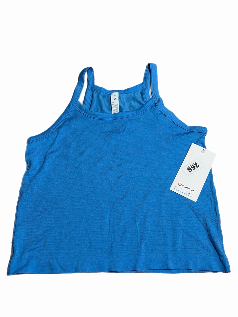 NWT Lululemon Swiftly Cami Tank Top *Race Length (Ocean Wave) Size 12
